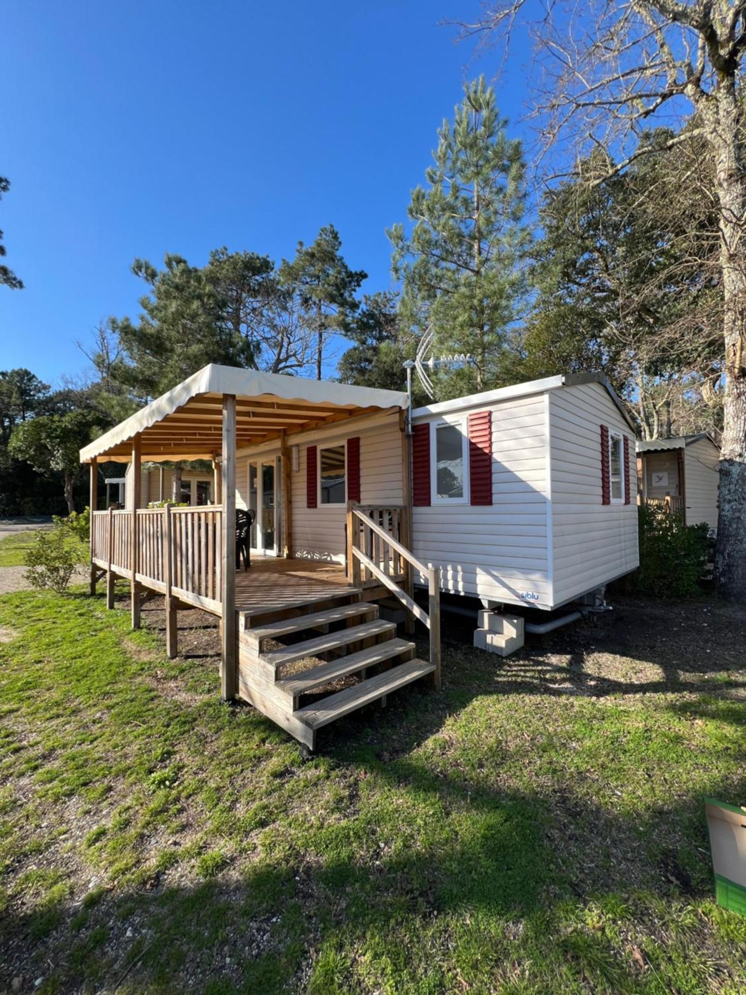 Mobilhome Grand Confort 6 Couchages Cap Ferret Lège-Cap-Ferret Buitenkant foto